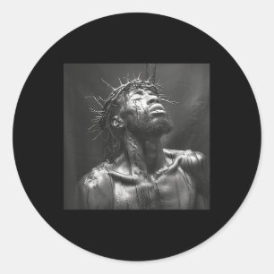 Black Jesus, Christianity, Church, Christ, Jesus Classic Round Sticker