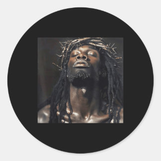Black Jesus, Christianity, Church, Christ, Jesus _ Classic Round Sticker