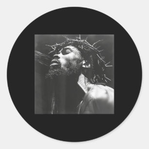 Black Jesus, Christianity, Church, Christ, Jesus Classic Round Sticker