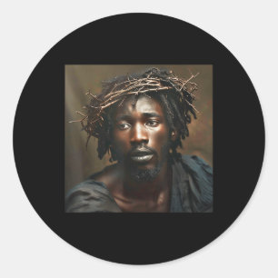 Black Jesus, Christianity, Church, Christ, Jesus  Classic Round Sticker