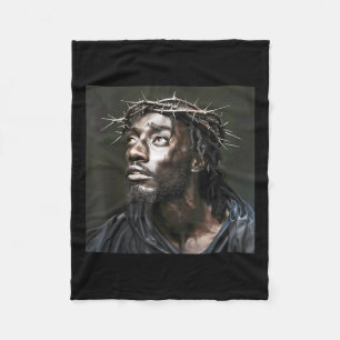 Black Jesus, Christianity, Church, Christ, Jesus _ Fleece Blanket