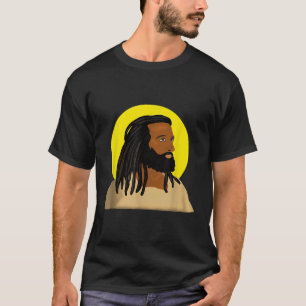 Black Jesus Locs African American Religious  T-Shirt