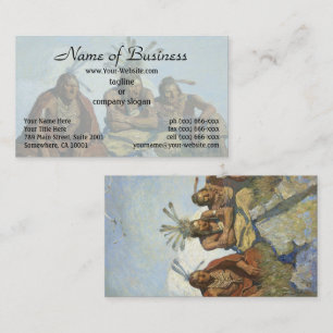 Black, Jewel-like Inscrutable Eyes by N.C. Wyeth Business Card