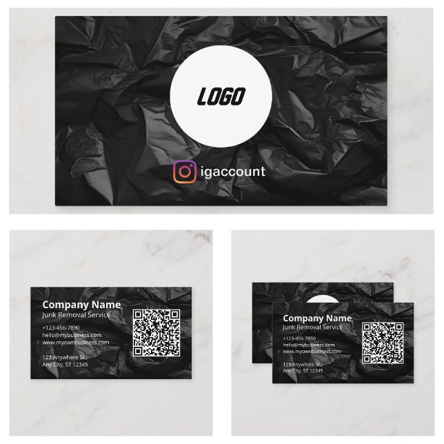 Black Junk Removal Business Card (Black Junk Removal Business Card
)