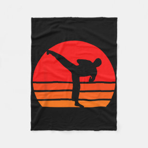 Black Karate Shirt Fleece Blanket