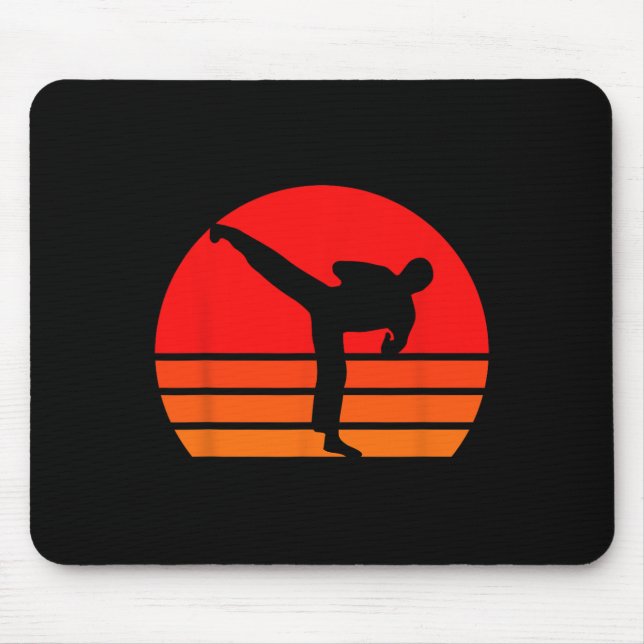 Black Karate Shirt  Mouse Pad (Front)