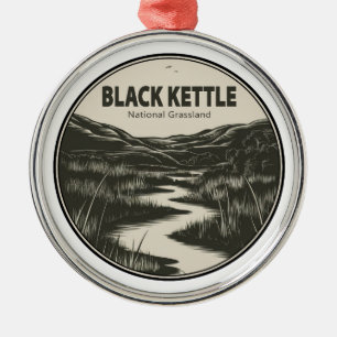 Black Kettle National Grassland Stream Metal Ornament