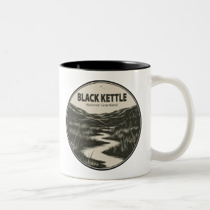 Black Kettle National Grassland Stream Two-Tone Coffee Mug