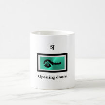 Black Key and Turquoise Real Estate Business Mug