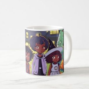 Black Kids Stumble On A Haunted Town Halloween Coffee Mug