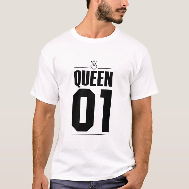 Black King and Queen 01 T-Shirt (Front)