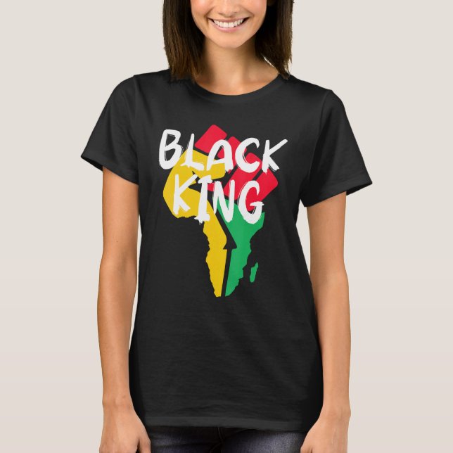 Black King Black History Month African American Bl T-Shirt (Front)