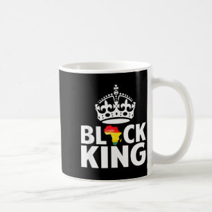 Black king - black history pride black power coffee mug