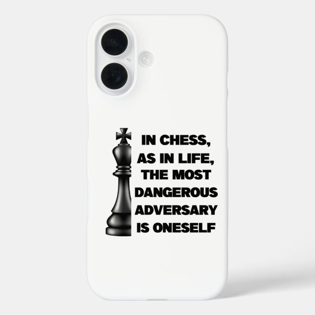 Black King Chess Piece Wisdom Power Strategy Case-Mate iPhone Case (Back)