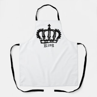 Black King Crown on Apron