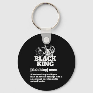 Black King Definition African American Pride Black Key Ring