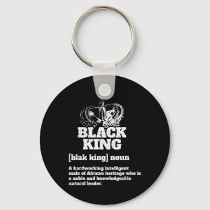 Black King Definition African American Pride Black Key Ring