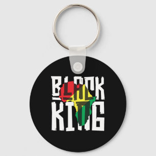 Black King For Boys Men History Month Africa Triba Key Ring