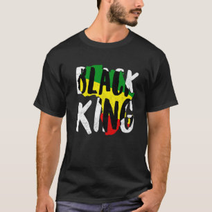 Black King For Boys Men History Month Africa Triba T-Shirt
