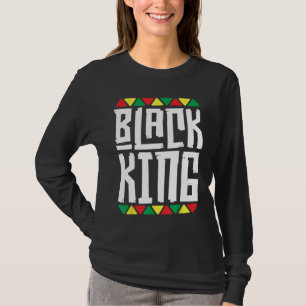 Black King for Boys Men History Month Melanin Gift T-Shirt