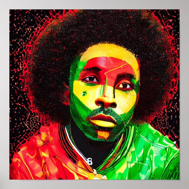 Black King Melanin Man Bruh Men Son Boy Prince Poster (Front)