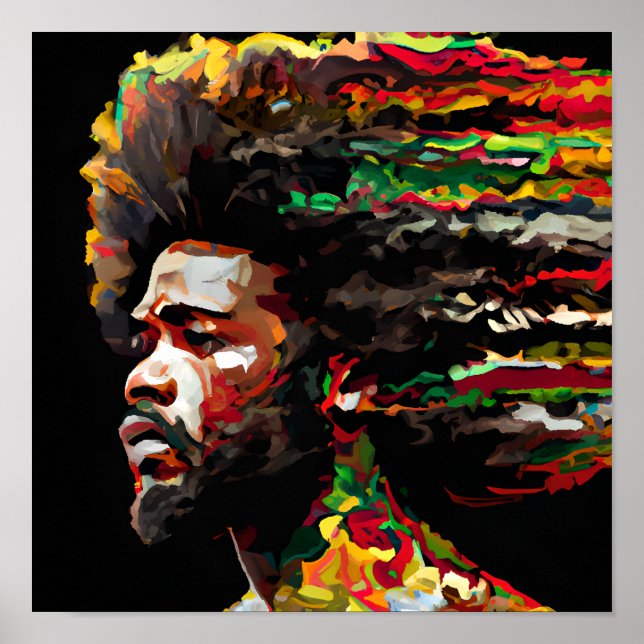 Black King Melanin Man Bruh Men Son Boy Prince Poster (Front)