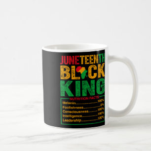 Black King Nutritional Facts Pride African Mens Coffee Mug