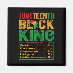Black King Nutritional Facts Pride African Mens Magnet