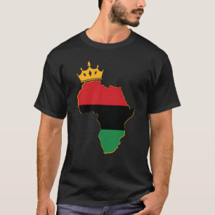 Black King Queen Couple Matching African American  T-Shirt