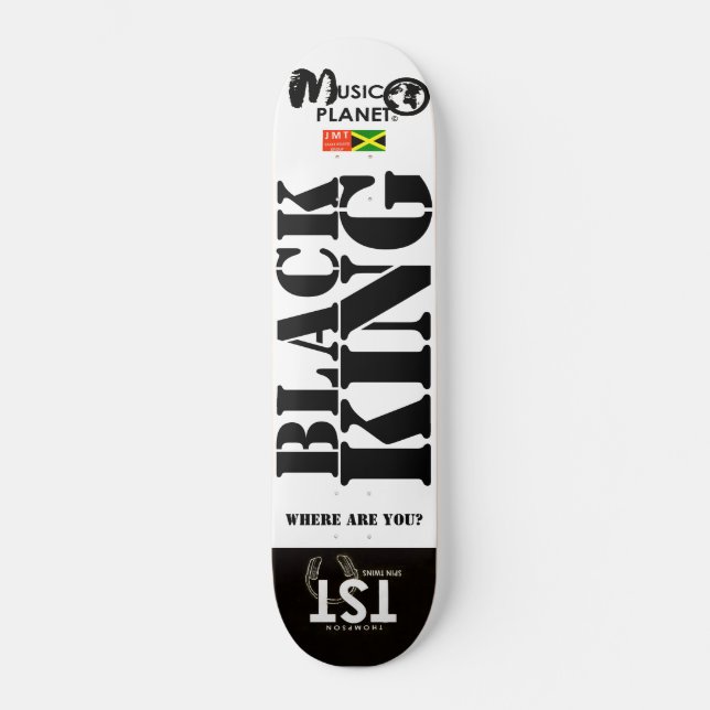 BLACK KING Skateboard (Front)