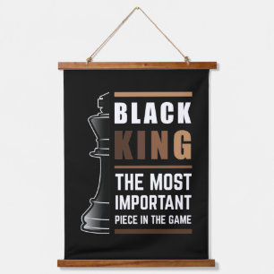 Black King The Most Important Piece In The Game 1 Hanging Tapestry