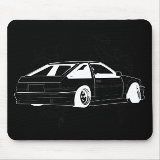 Black KIS Levin AE86 Mouse Pad