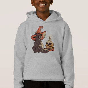 Black Kitten Witch Halloween Design