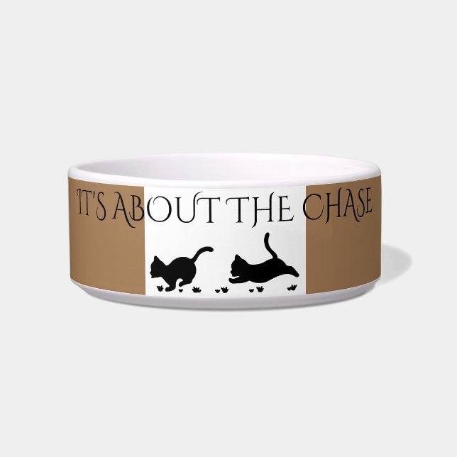 Black kittens feeding bowl customised! (Front)