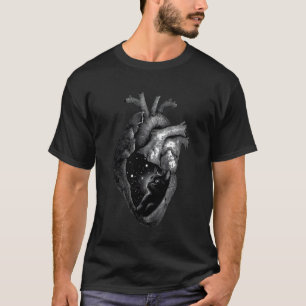 Black Kitty Cat Heart, Love You, You had me at Hel T-Shirt