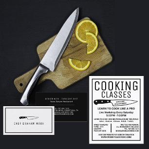 Black Knife, Gourmet, Cooking Classes Advertising Flyer