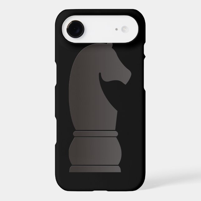 Black knight chess piece Case-Mate iPhone case (Back)