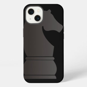 Black knight chess piece iPhone 13 case