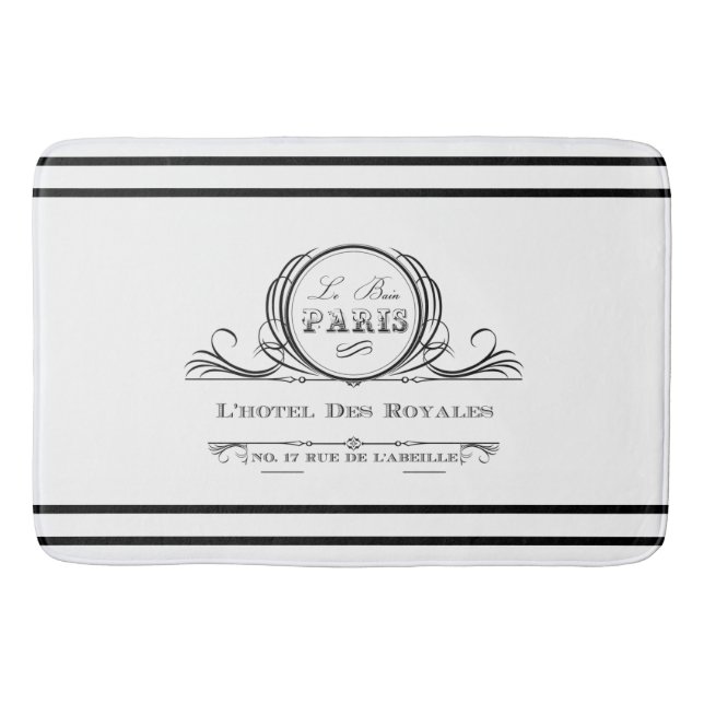 Black L ‘hotel Des Royales Bath Mat (Front)