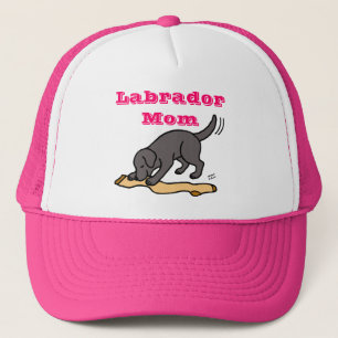 Black Lab and Stocking Trucker Hat