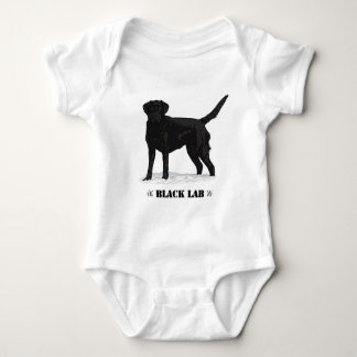 Black Lab Baby Bodysuit