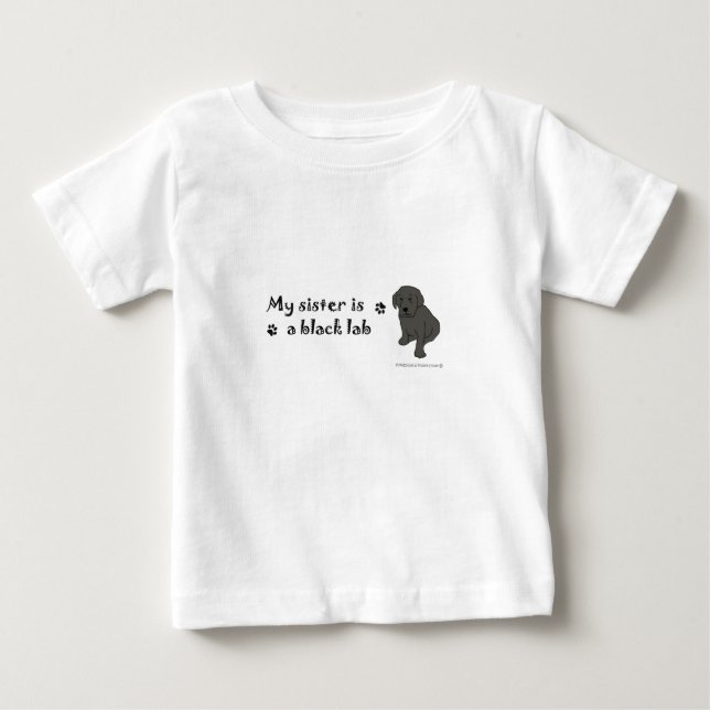 black lab baby T-Shirt (Front)