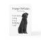 Black Lab Birthday Card
