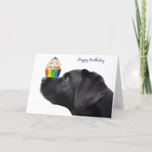 Black Lab Birthday Card - Dog Birthday