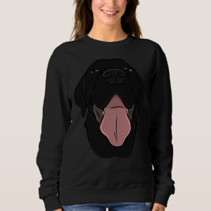 Black Lab Black Labrador Retriever Black Lab Short Sweatshirt