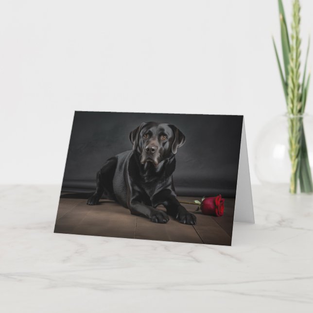 Black Lab Blank Card (Front)