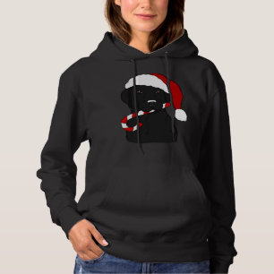 Black Lab Candy Cane Fitted Hoodie