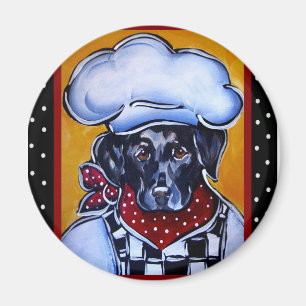 Black Lab Chef Magnet