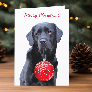 Black Lab Christmas - Labrador Holiday - Black Dog