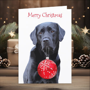 Black Lab Christmas - Labrador Holiday - Black Lab